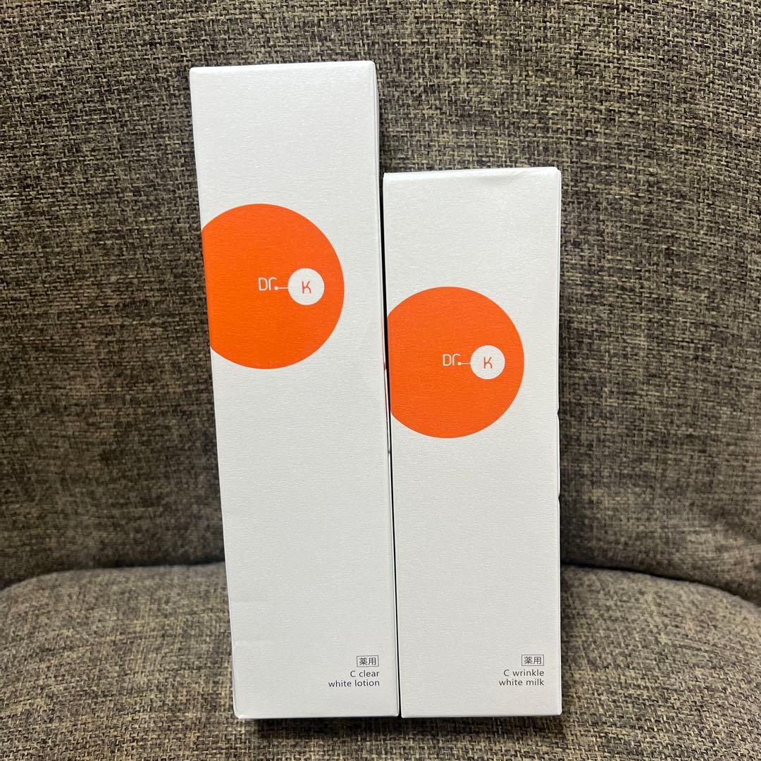 ドクターケイ　ホワイトローション/ホワイトミルク2点セット 定期】薬用Cクリアホワイトローション＜医薬部外品＞＆薬用Cリンクル