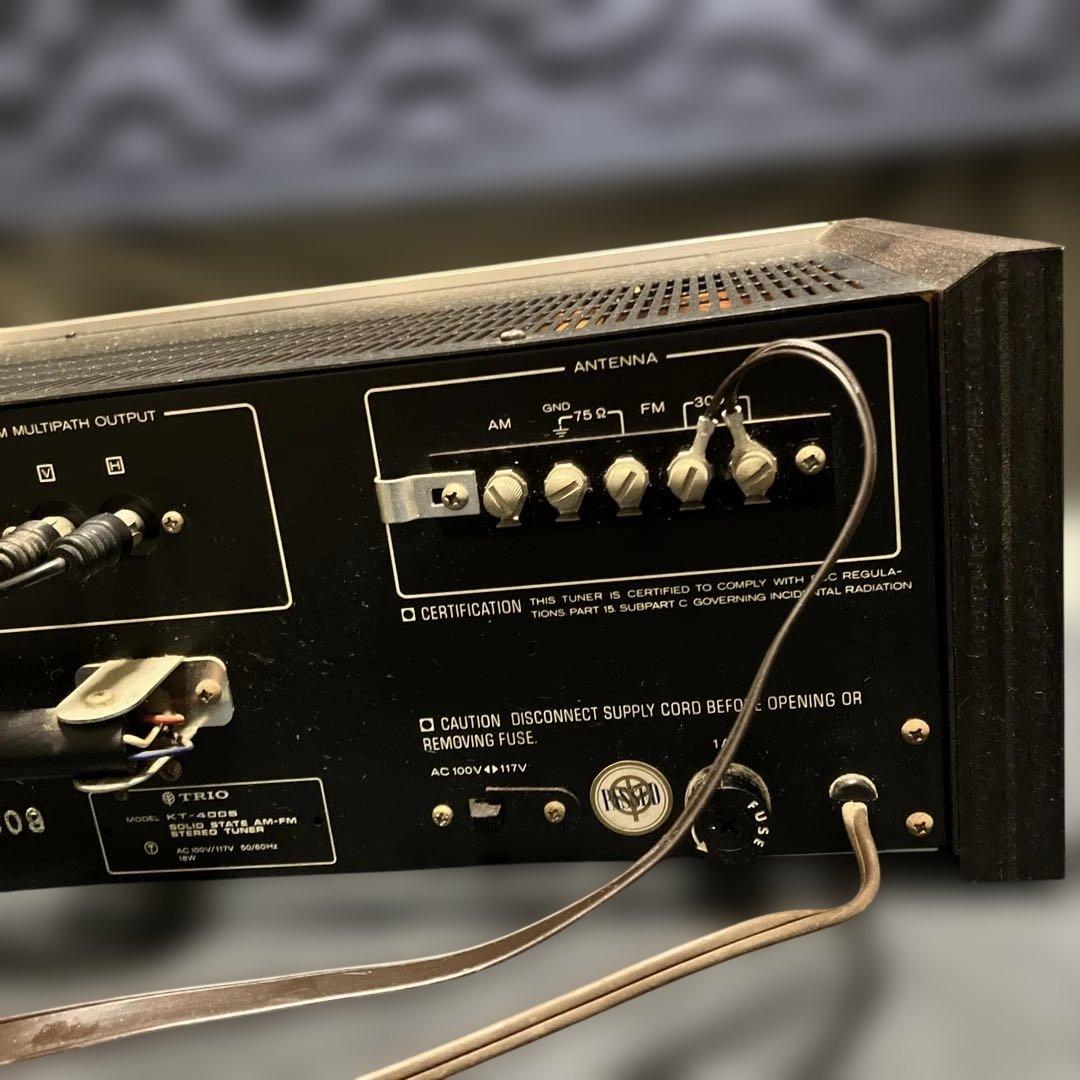 【3日間決算バーゲン】《完動品》 TRIO KT-4005 AM/FMチューナー