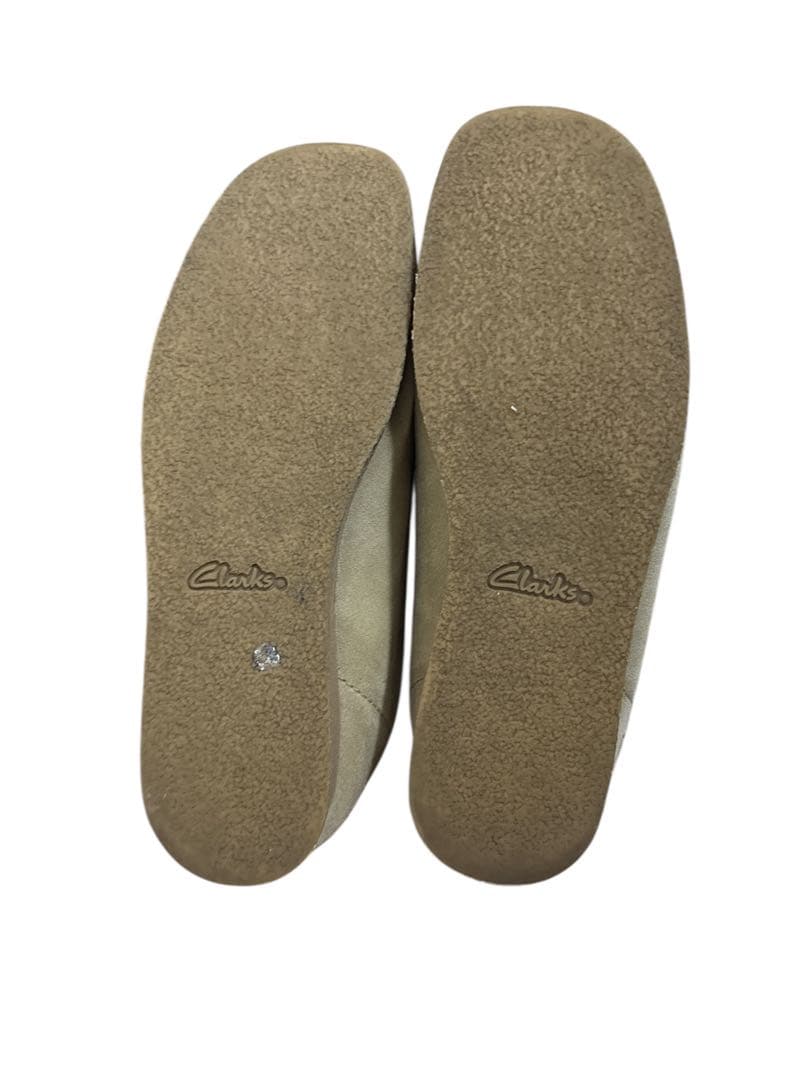 り*う様 Clarks ベージュ モカシン ワラビー UK 6 1/2 Clarks ベージュ