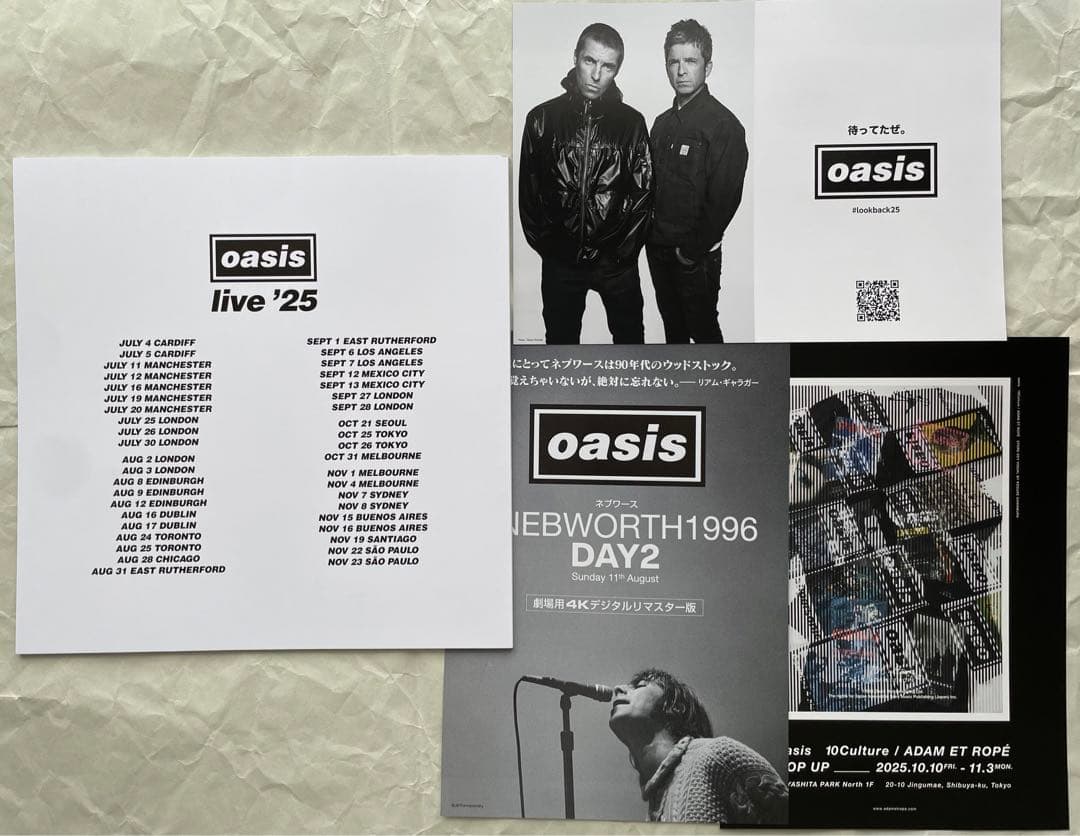 東京ファンストア限定パンフレットOasis 2025オアシス アディダス