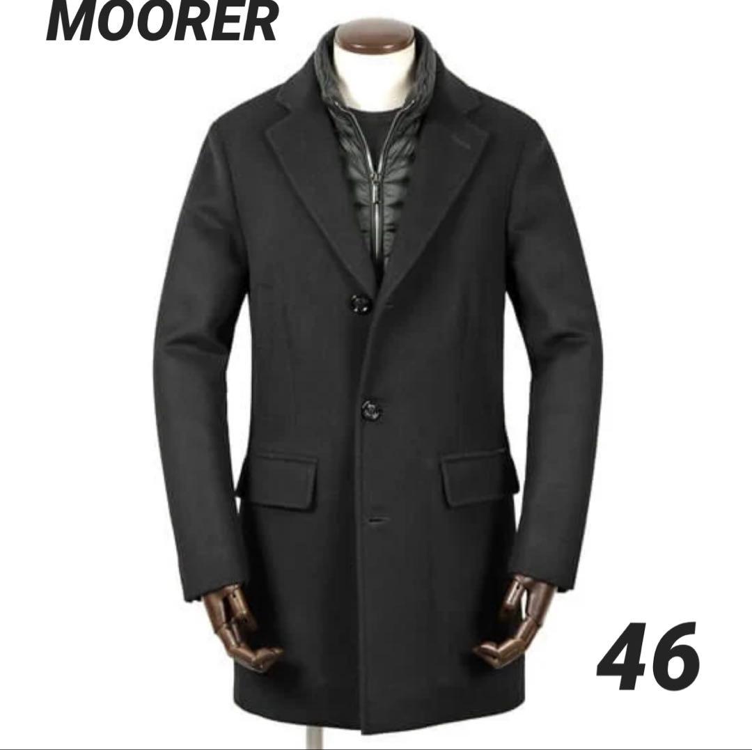 MooRER】DUCALE ウールカシミア ダウンチェスターコート 46 - メルカリ