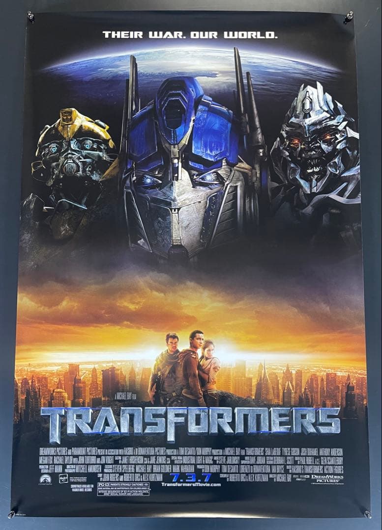 枚数限定*映画館用両面印刷ポスターUS版:トランスフォーマー - メルカリ