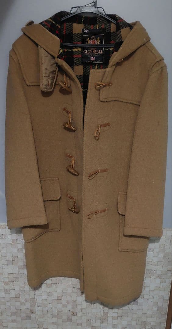 Gloverall　ダッフルコート ウール混合　英国製　GB40　スペア付 英国製 Gloverall ダッフルコート | ブラック | 美品 - 札幌