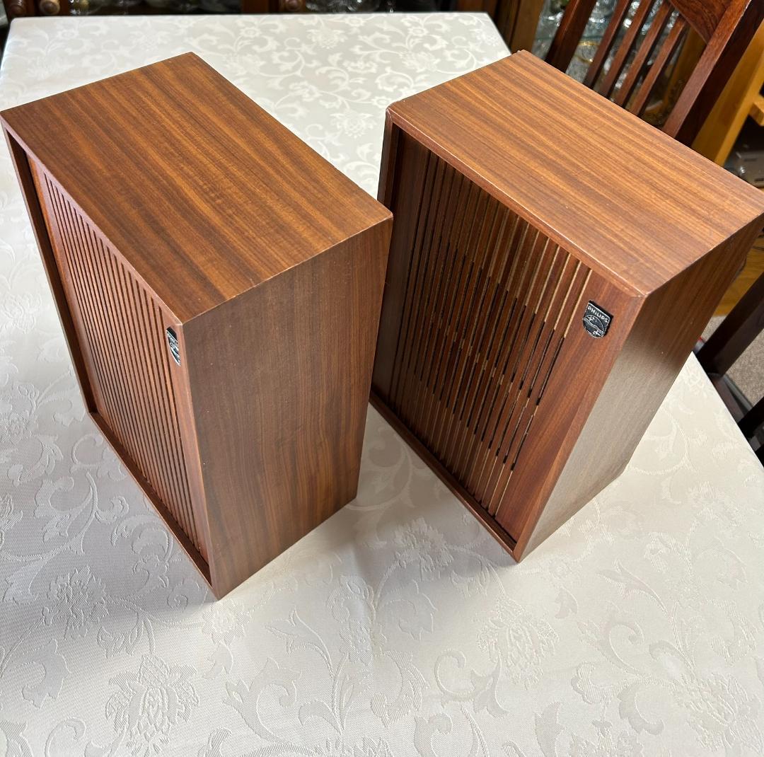 フィリップスPHILIPSオリジナル1970年代 スピーカー ペア美品 - メルカリ