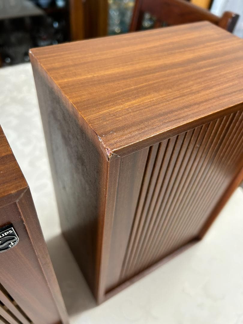 フィリップスPHILIPSオリジナル1970年代 スピーカー ペア美品