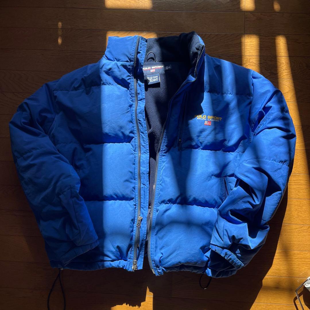 Polo Sport Ralph Lauren ダウンジャケット 青 ラルフローレン RalphLauren POLO SPORT 90s REVERSIBLE DOWN PUFFER