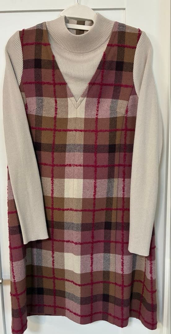 チェック柄長袖ワンピース　38 楽天市場】ワンピース レディース 長袖 ロング チェック柄 送料無料