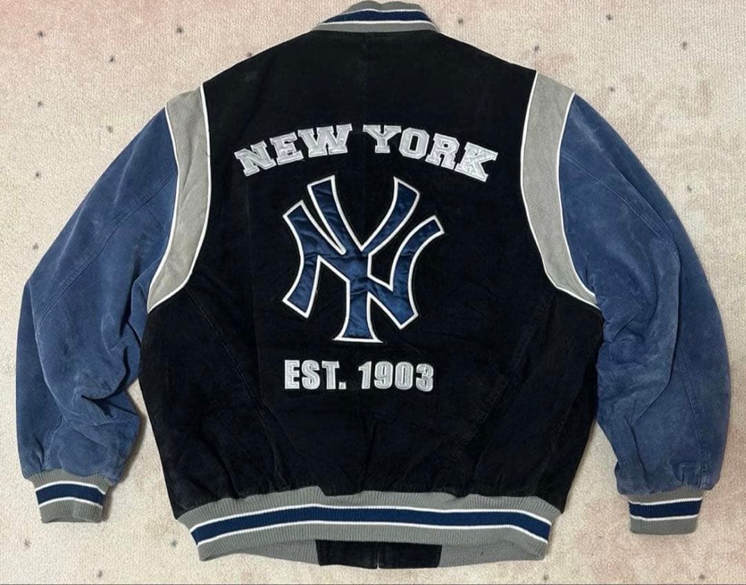 ニューヨークヤンキース g-iii レザースタジャン/ビンテージ - メルカリ