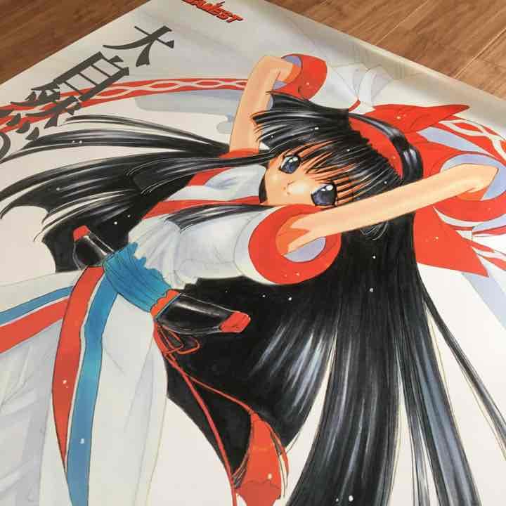 サムライスピリッツ天草降臨 GAMESTOP ナコルル 等身大 ポスター