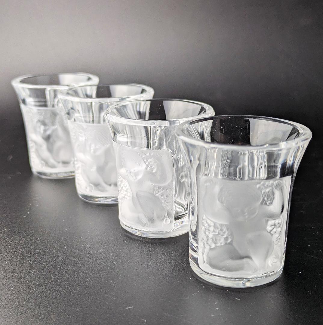生命の芸術☆ラリック アンファン ショットグラス 4個セット