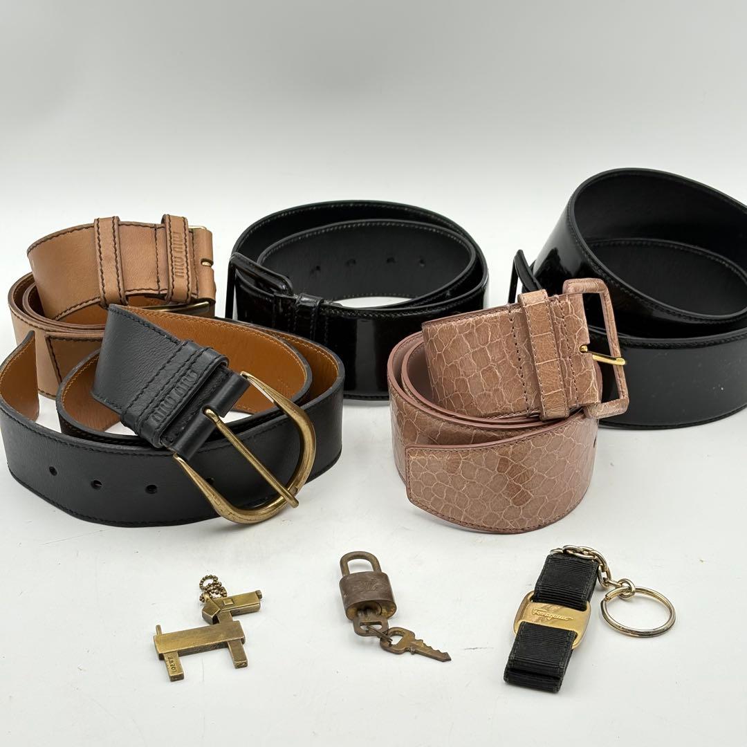 ルイヴィトン ロエベ ミュウミュウ ベルト まとめ売り 0704-S6397t s-musee_370130012