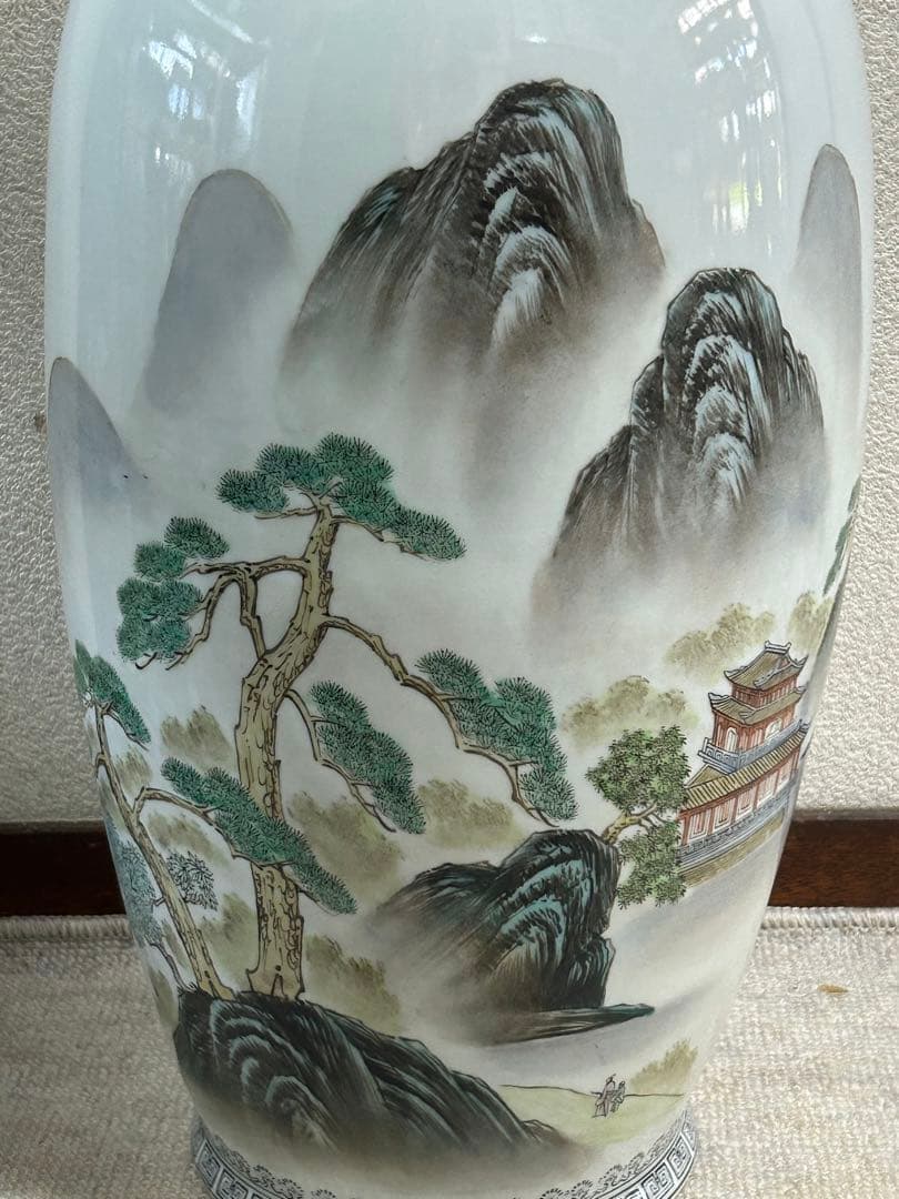 中国 景徳鎮製 山水 大瓶 送料込み0730 - メルカリ