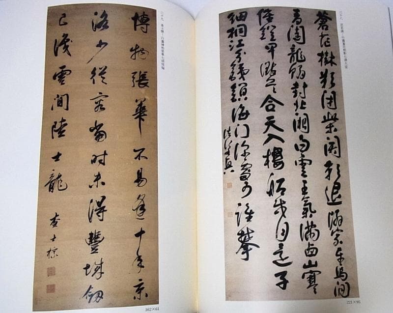 董其昌/張瑞図/王鐸/許友/査昇/沈宗敬 中国書道□明末清初書法展 書家