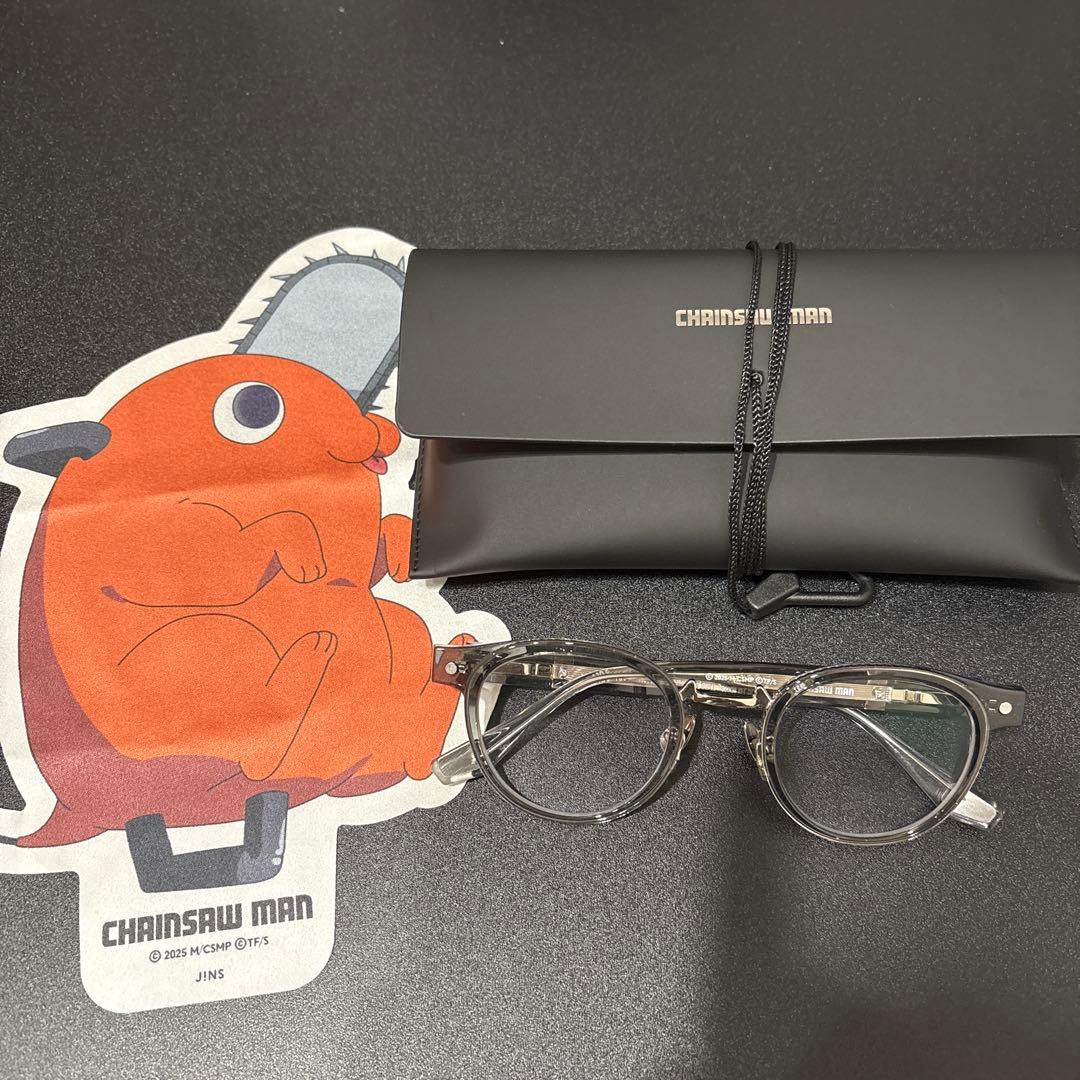 a*n様 jins チェンソーマン コラボ メガネ パワーモデル - メルカリ