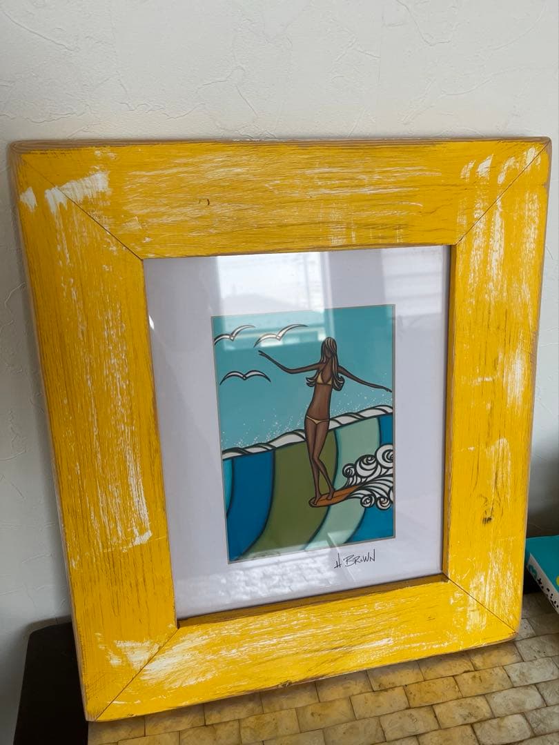 ヘザーブラウン　額縁つき Heather Brown Art Japan ヘザーブラウン Diamond Head Print アート