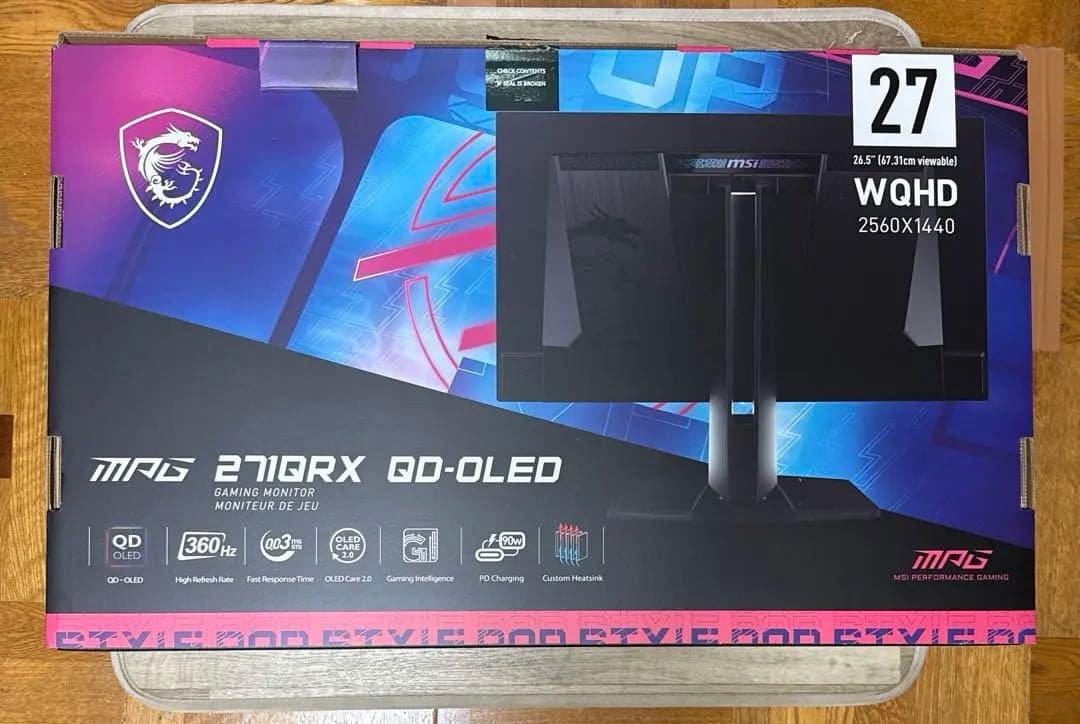 MSI MPG 271QRX QD-OLED 量子ドット有機ELゲーミング Amazon.com: msi MPG 271QRX QD-OLED, 27 OLED Gaming Monitor, 2560 x