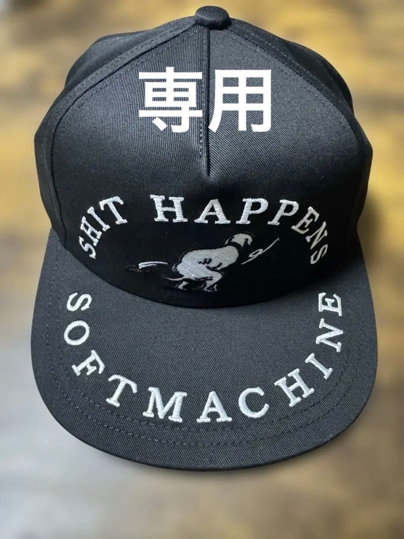 SOFTMACHINE softmachine ソフトマシーンキャップ　CAP キャップ 帽子 ロゴキャップメンズ 刺繍 ブラック ソフトマシーン BURP