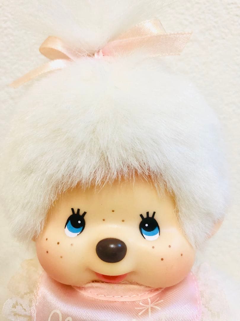ホワイト モンチッチ 女の子 Sサイズ ぬいぐるみ 希少 平成レトロ 限定
