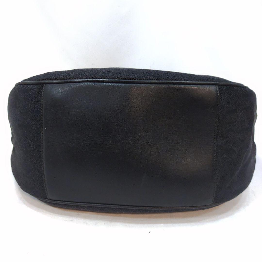 グッチ 三日月 ワンショルダーバッグ レザー×キャンバス 肩掛け GG柄