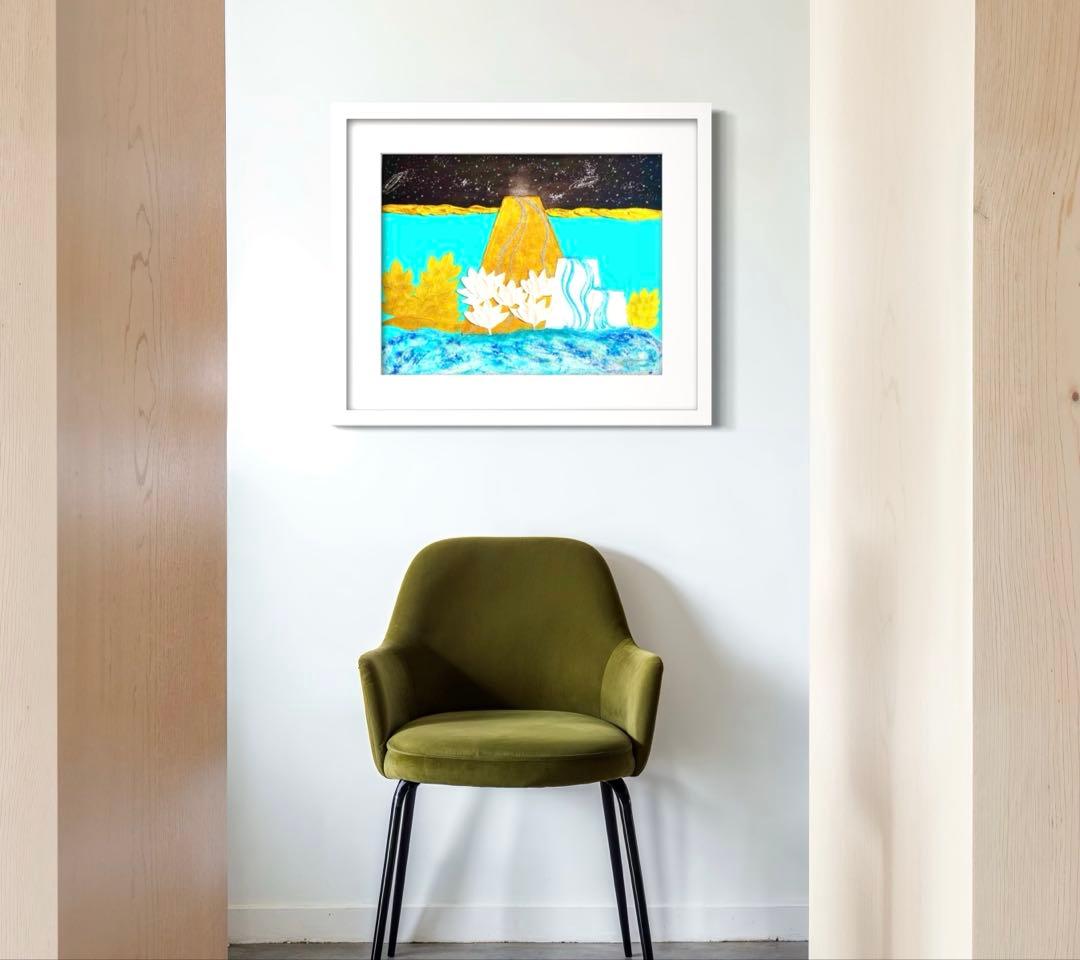 開運絵画 オリジナル 龍体文字 昇龍 金龍