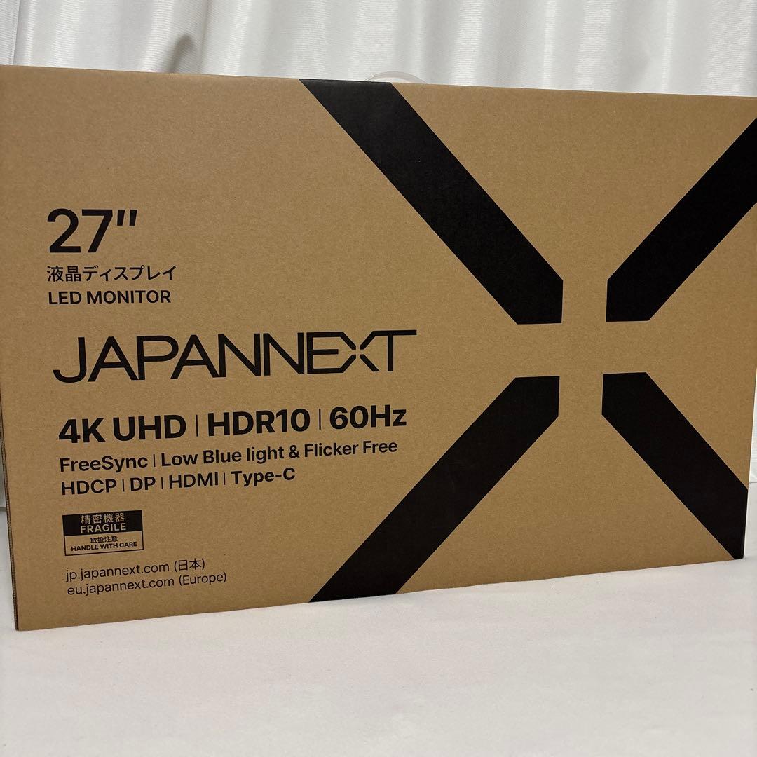 JAPANNEXT 27インチ 4KモニターN-iB4FL272U-C6-H Amazon.co.jp限定】JAPANNEXT 27インチ IPS BLACKパネル搭載 4K