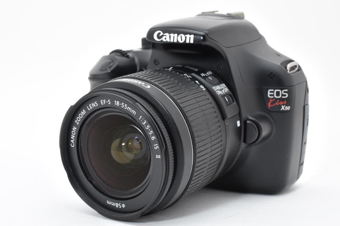 ✨シャッター数少なめ✨Canon kiss X50 手ぶれ補正 バック付き - メルカリ