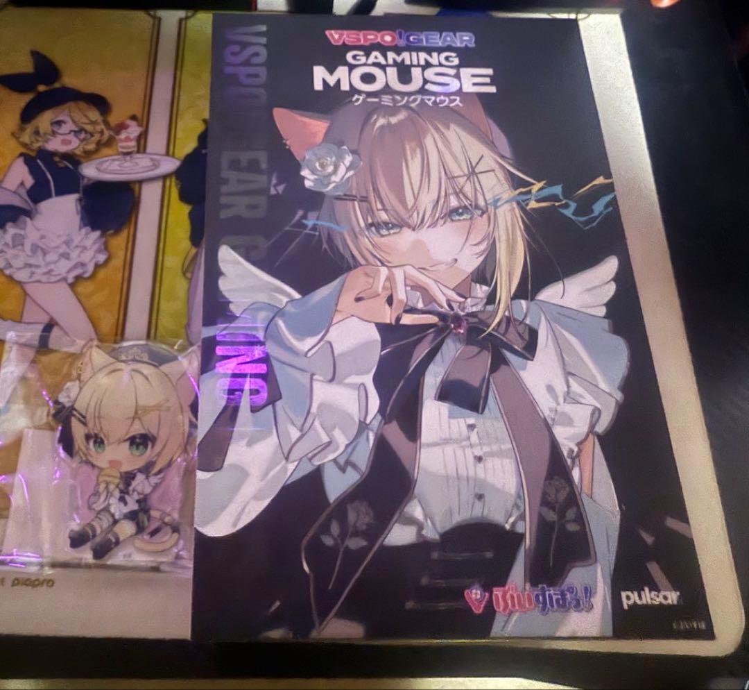 VSPO!GEAR ゲーミングマウス 胡桃のあ ドングルアクスタ ぶいすぽっ