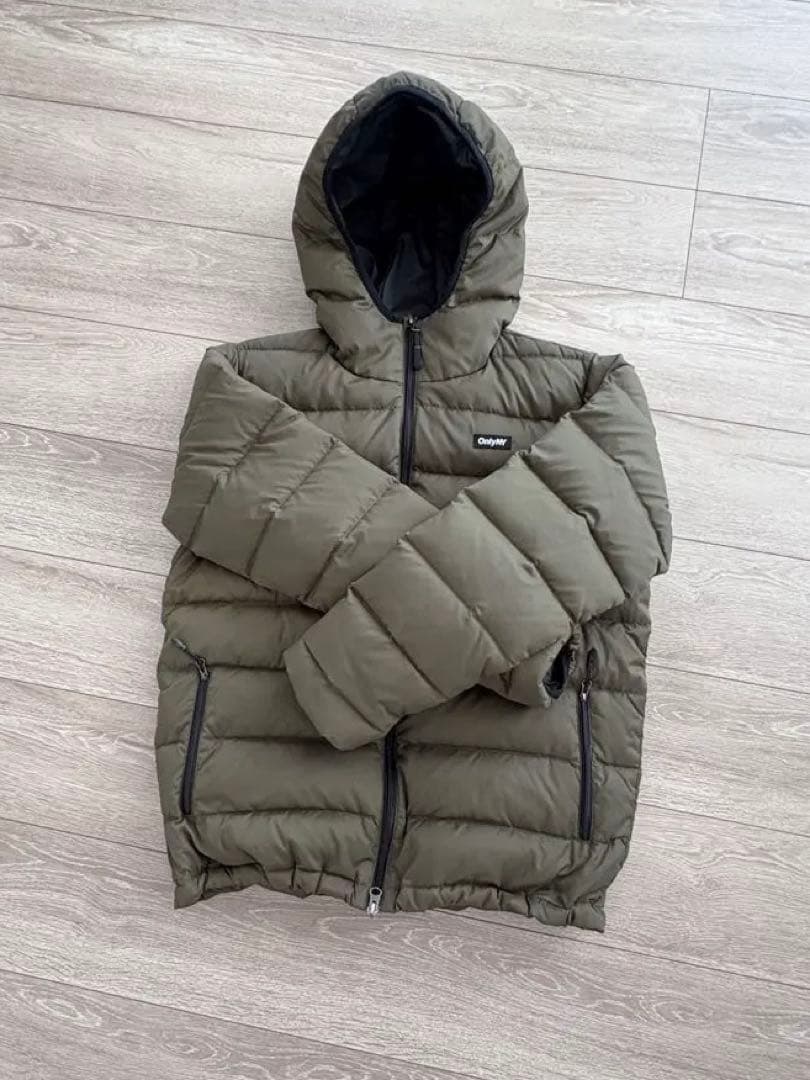 OnlyNY フード付きダウンジャケット オリーブドラブ OnlyNY フード付きダウンジャケット オリーブドラブ