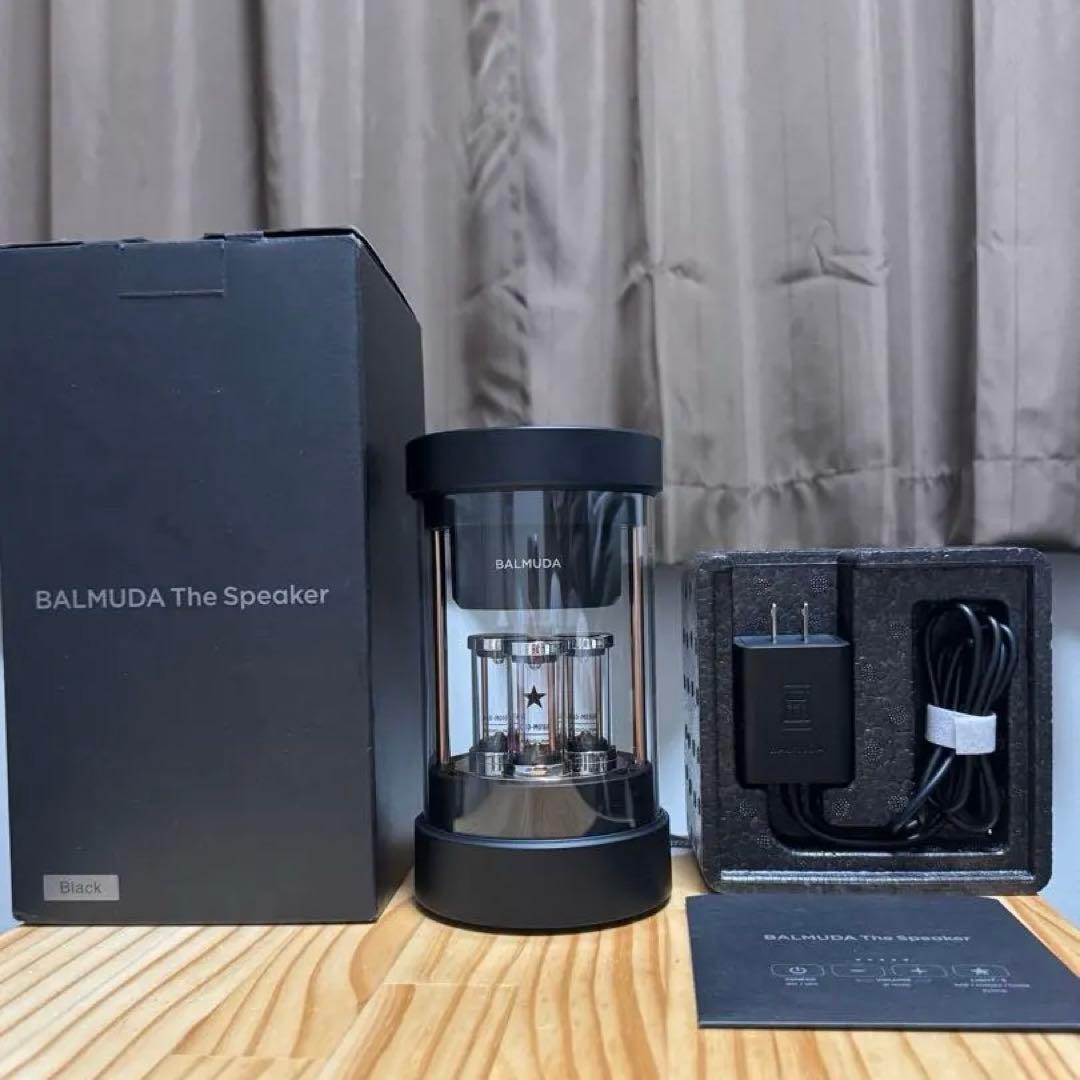 スピーカー・ウーファー BALMUDA The Speaker M01A-BK Amazon.co.jp: バルミューダ ザ・スピーカー ブラック Bluetooth