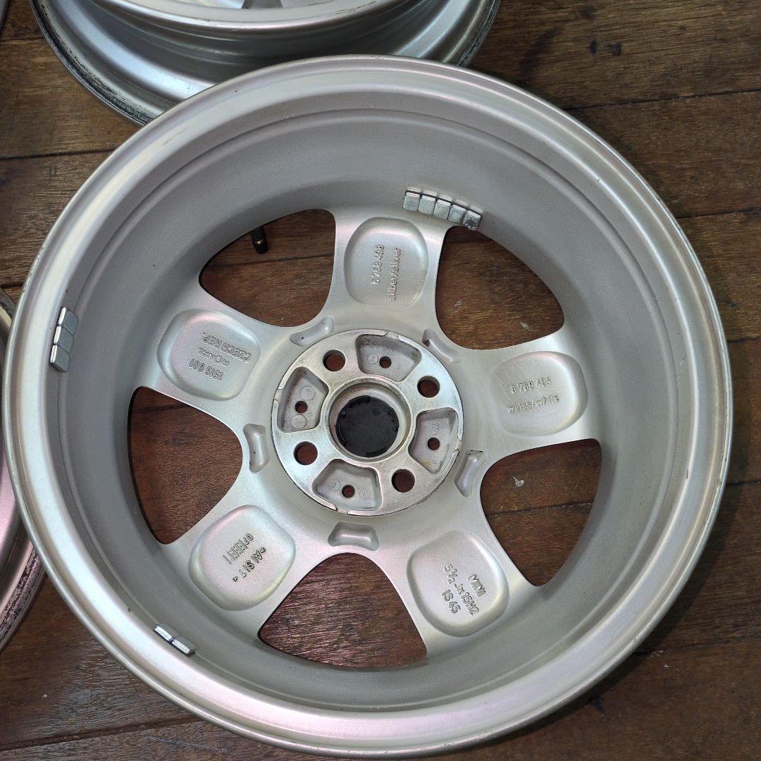 芝*様 送料込　美品　MINI用　純正アルミ　15×5.5J　4本　ローバーミニ