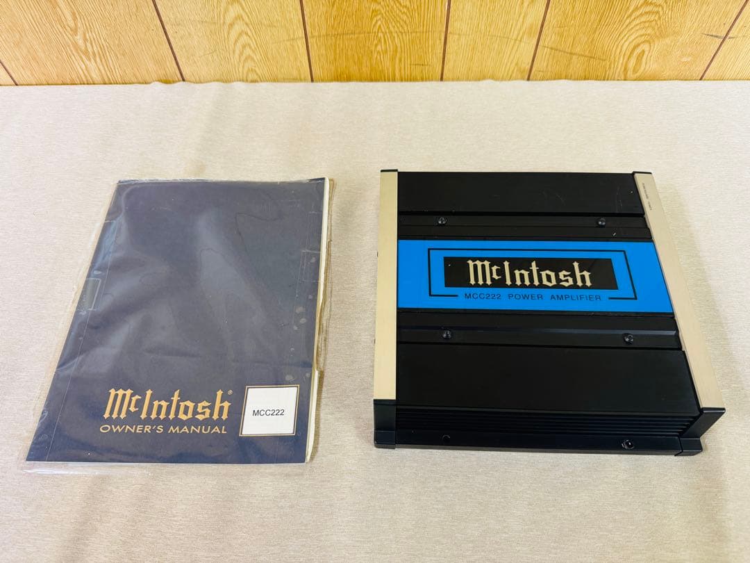 McIntosh マッキントッシュ MCC222 パワーアンプ 2ch×110W McIntosh マッキントッシュ MCC222 パワーアンプ 2ch×110W なし ない