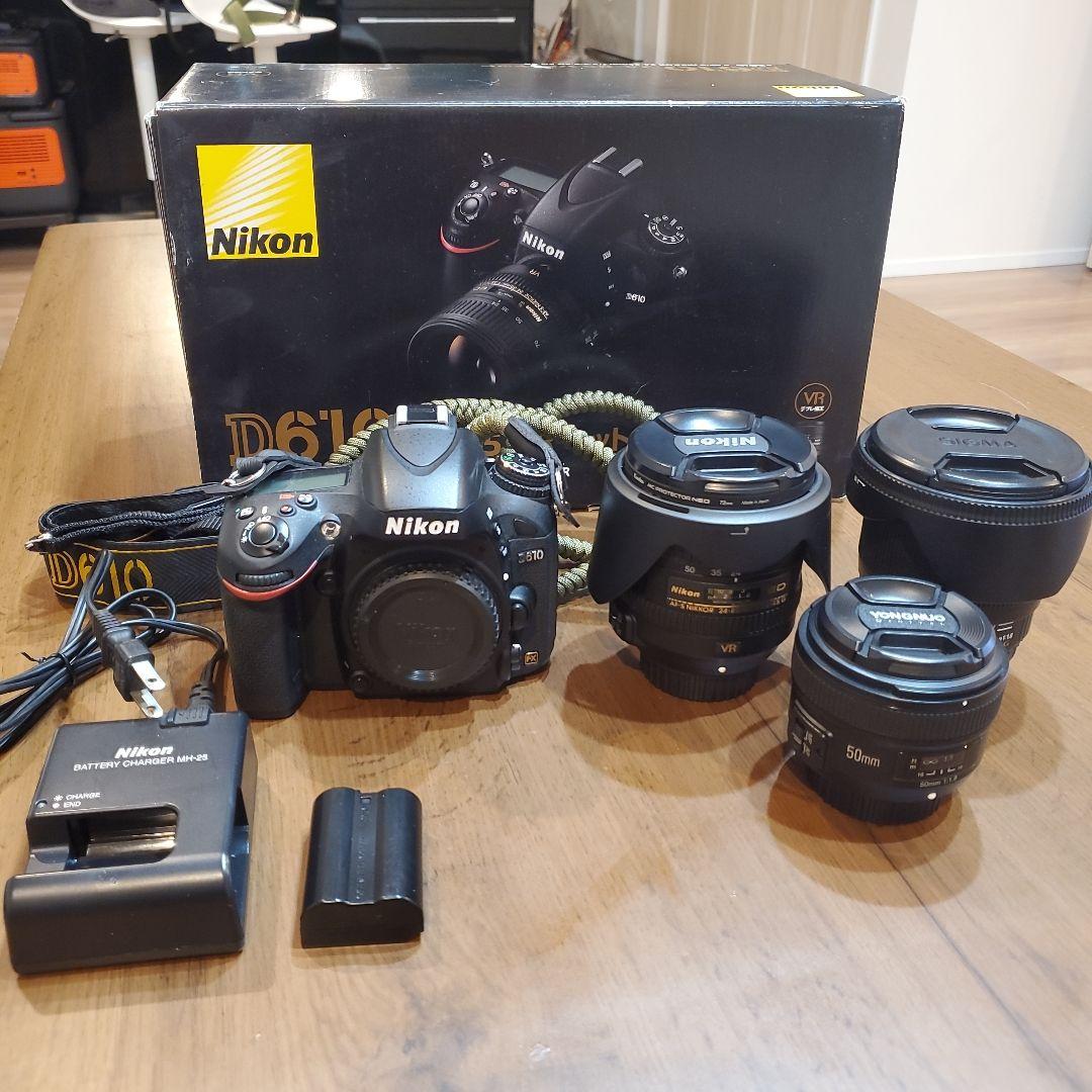 Nikon D610 デジタル一眼レフカメラ シャッター数 4331回 D610 ボディ シャッター回数 800回以下 M777-2E4 | ニコン | デジタル