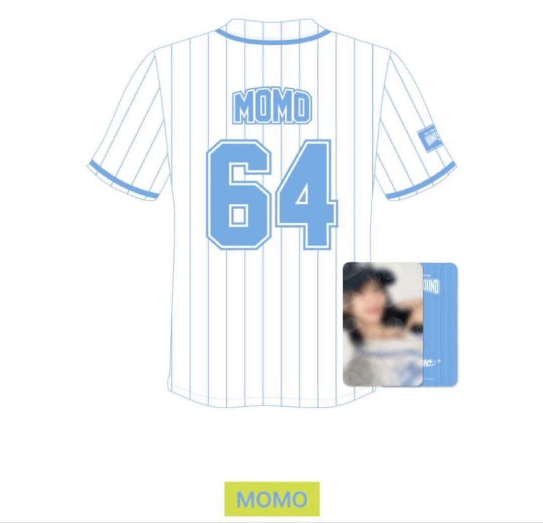 美品】TWICE HOME 9ROUND トレカ付きユニフォーム モモ - メルカリ