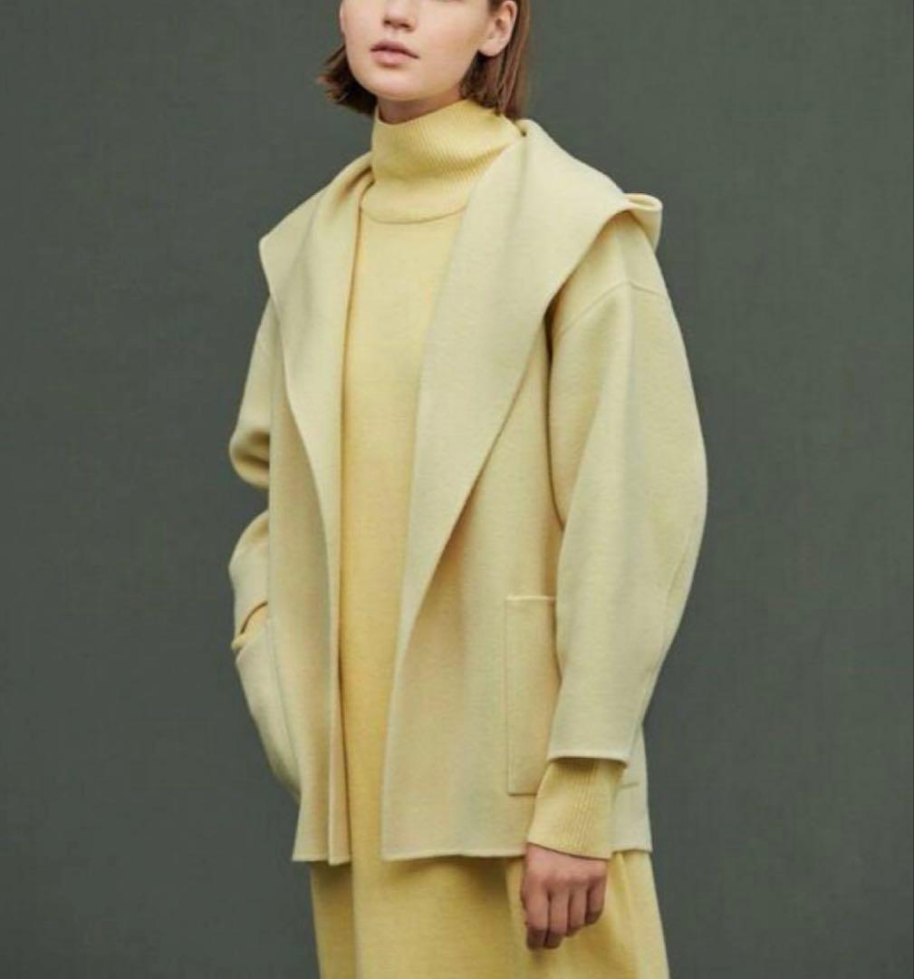 uncrave リバーフーデットショートコート イエロー - メルカリ