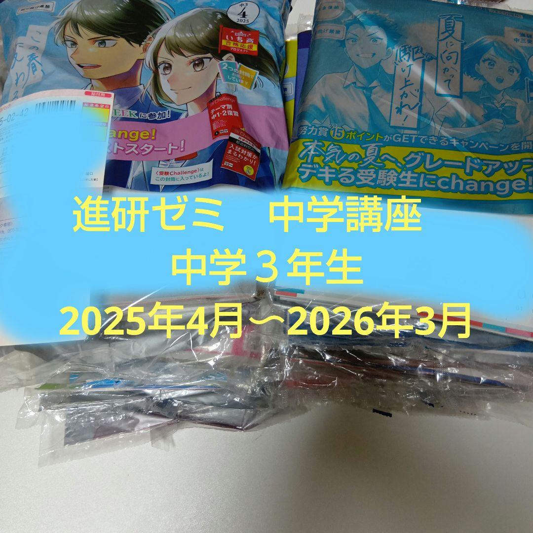進研ゼミ 中学講座 中学3年生 4月〜3月 - メルカリ