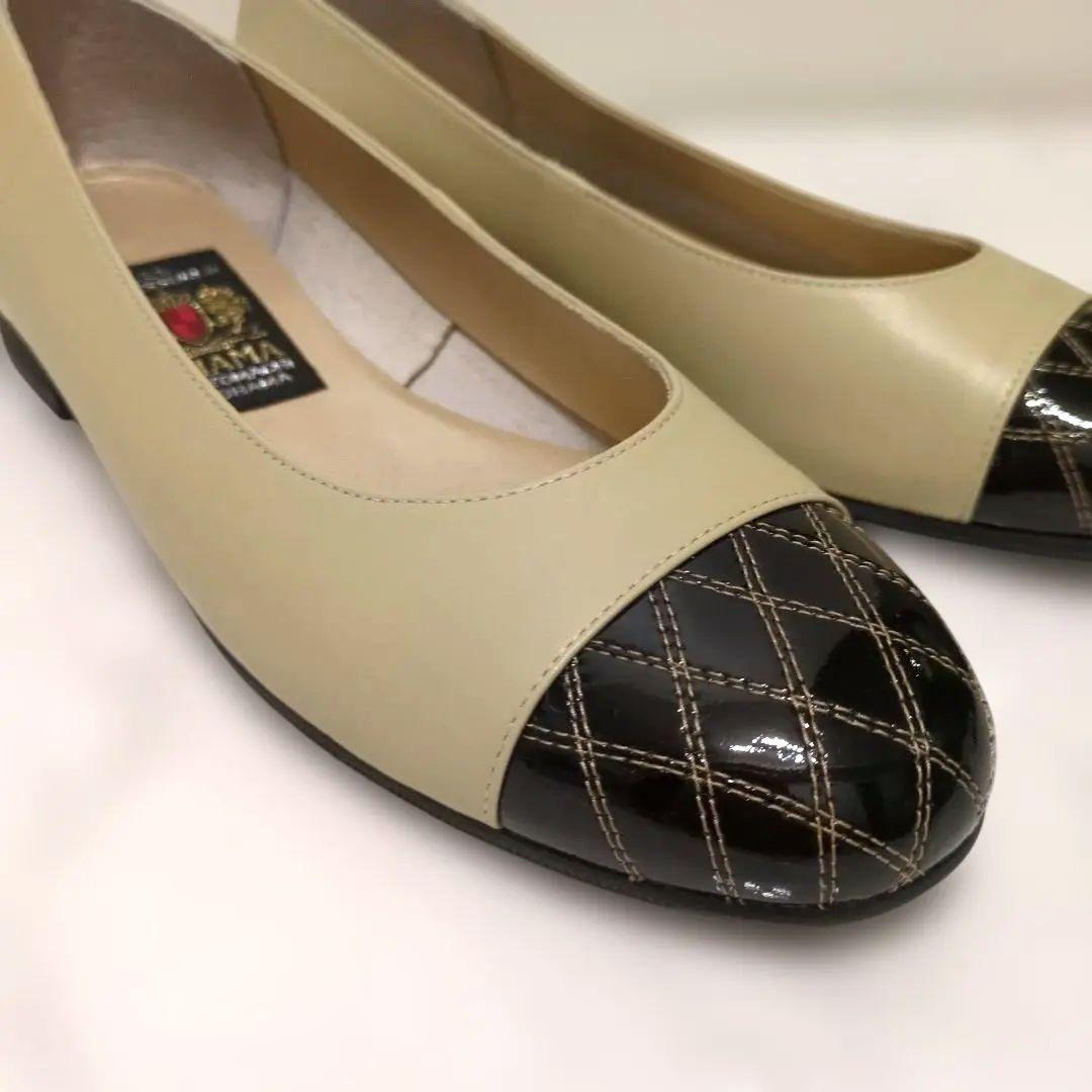 新品未使用❣️ミハマ フラットシューズ 本革 23cm 日本製 バレエ