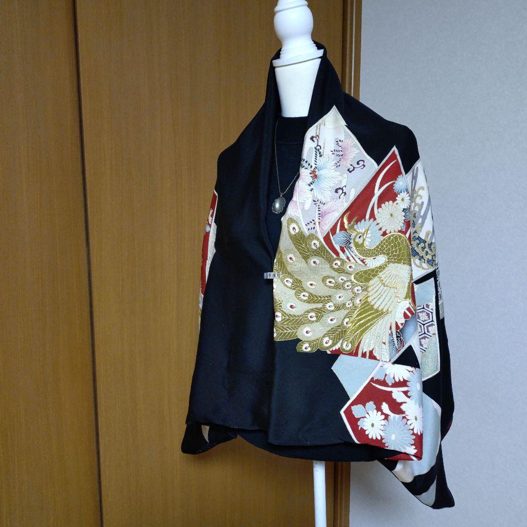 モ*ミ様 【着物リメイク】大判モモンガコート リバーシブル 3way 和洋