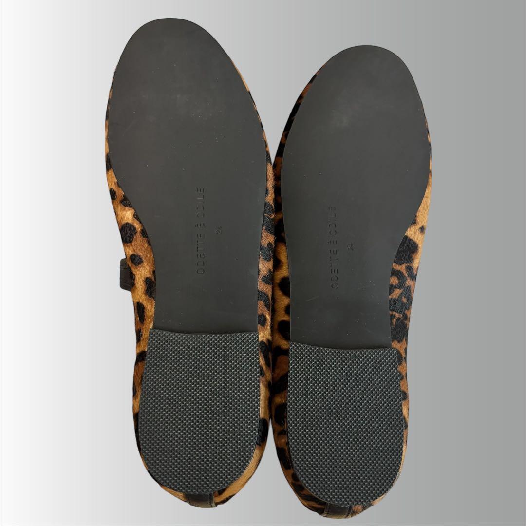 オディットエオディール】レオパード メリージェーン フラットシューズ