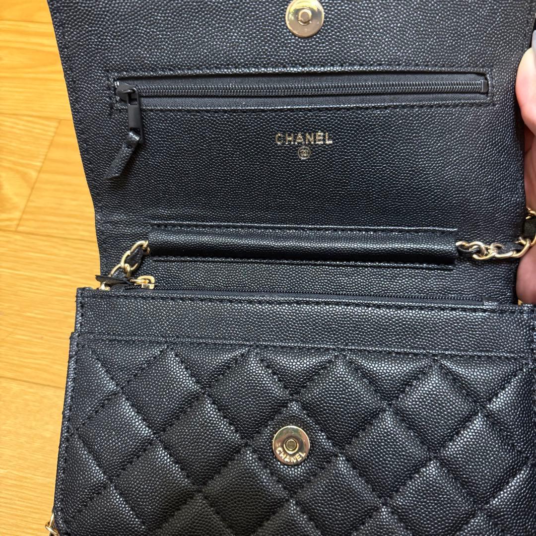 CHANEL MAKEUP ウォレットショルダーバッグ ブラック - メルカリ