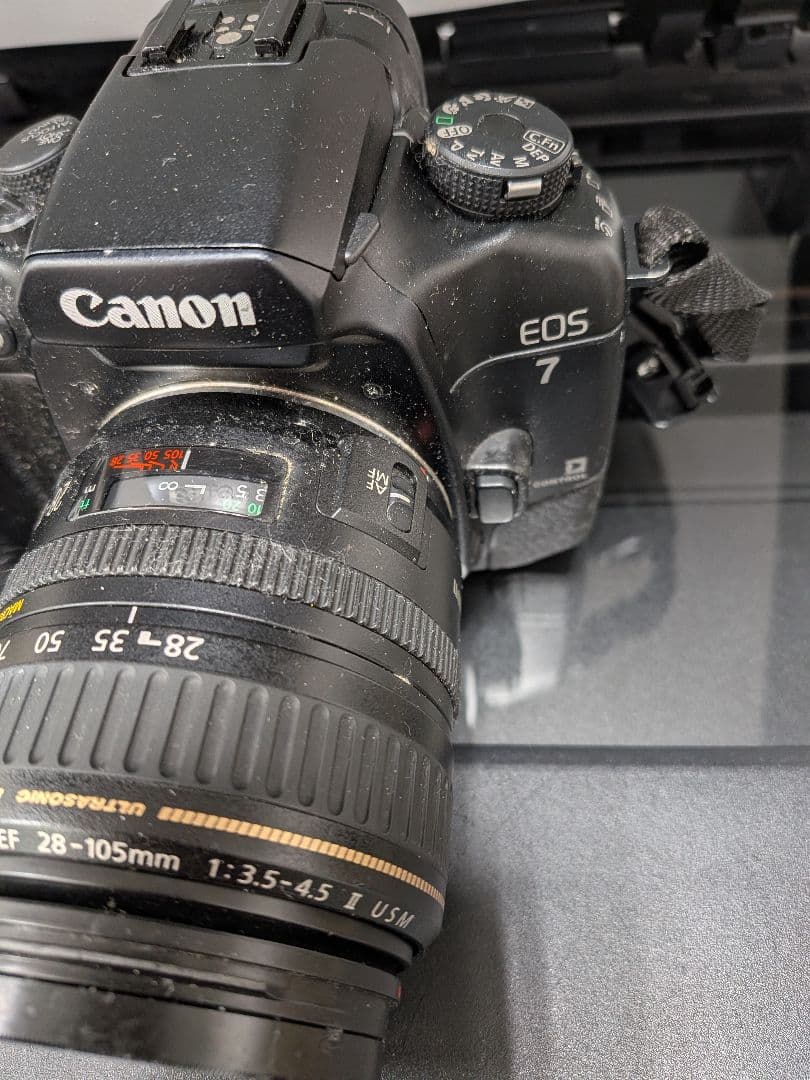 ジャンクCanon EOS 7 フィルムカメラ レンズ付き - メルカリ