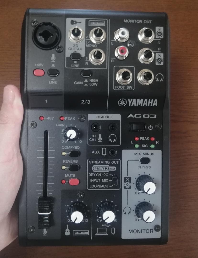 DJ機材 YAMAHA AG03MK2 Amazon.com: Yamaha AG03MK2 White 6-Channel Live Streaming Loopback
