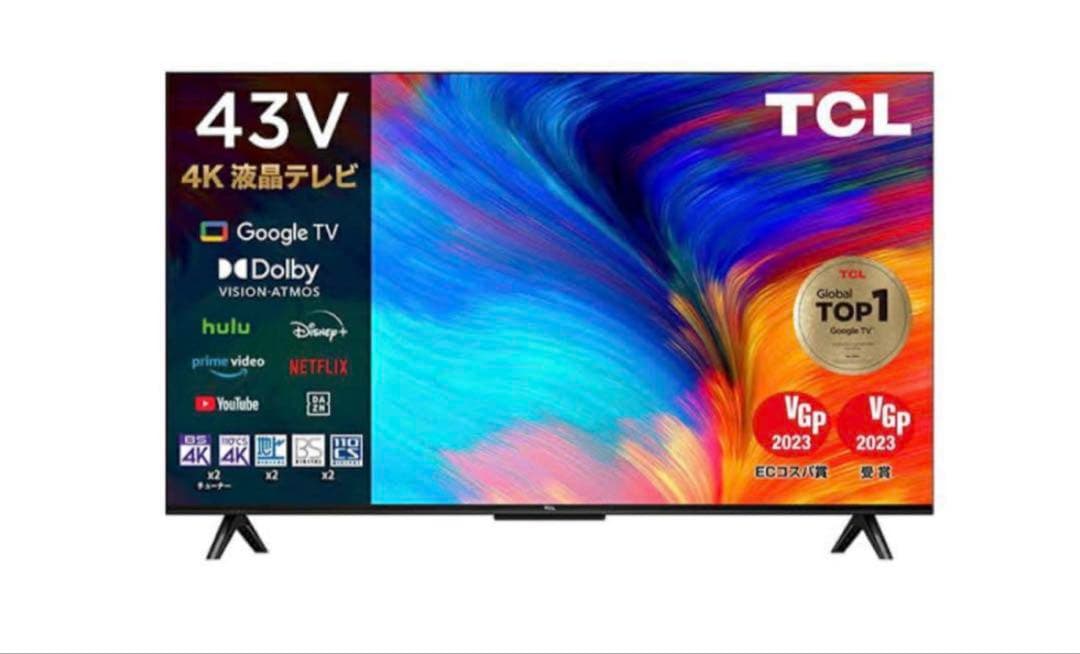 TCL 43インチ 4Kダブルチューナ液晶テレビ Amazon.co.jp: TCL テレビ 43型 43インチ スマートテレビ Google TV W
