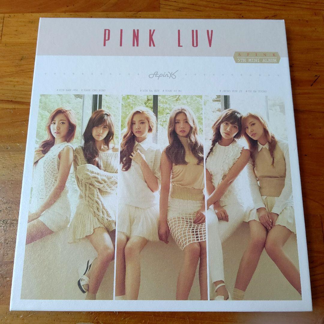 Apink 直筆サイン入りCD APink 2nd Mini Album - Snow Pink Autographed Signed Inside Front