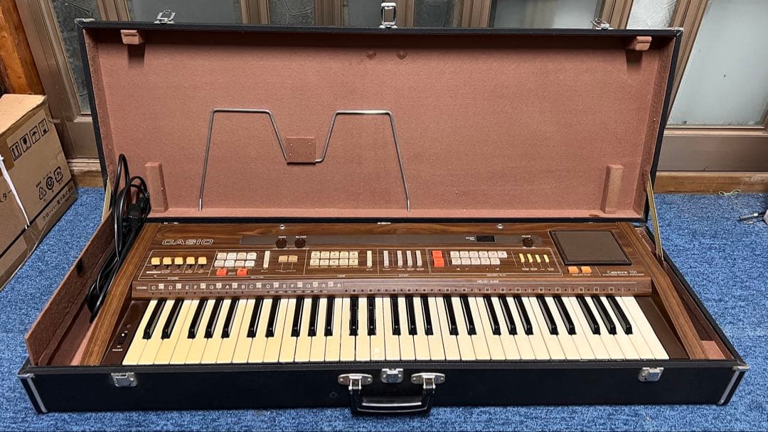送料込! CASIO カシオトーン CT-701 キーボード　電子ピアノ 701 Casio Casiotone CT-701 61-Key Electronic Piano Vintage Keyboard