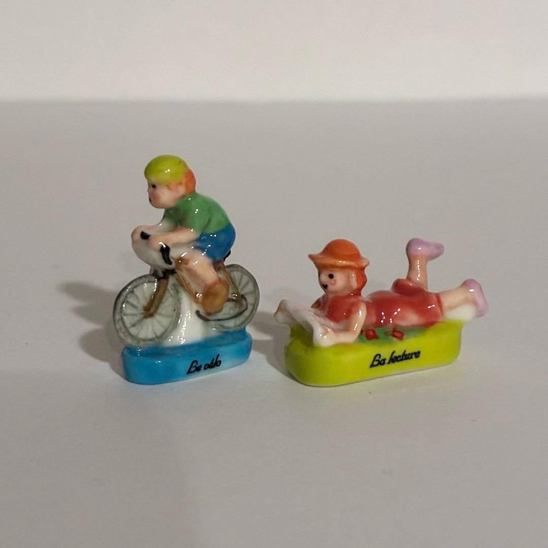 私の趣味 フェーブ ヴィンテージ フランス 陶器 ミニチュア 自転車