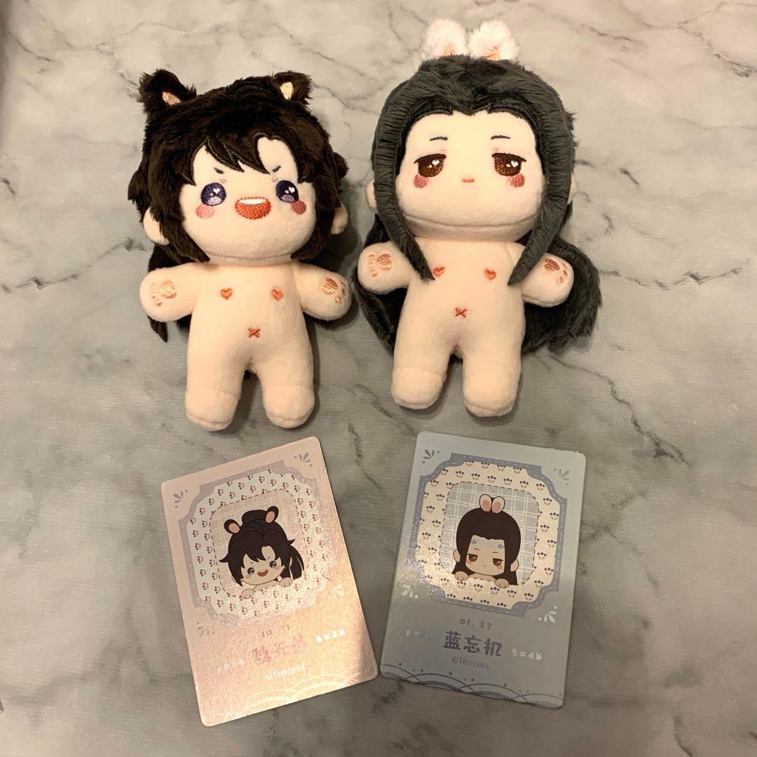 魔道祖師 KAZE ぬいぐるみ 10cm 骨なし 奶呼呼 魏無羡 藍忘機 - メルカリ