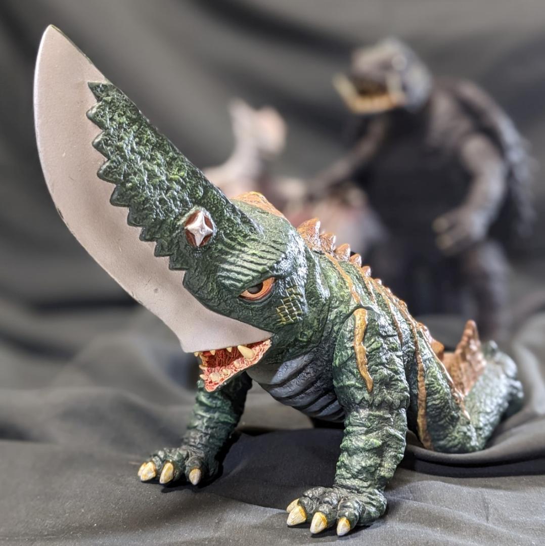 昭和ガメラ＆ギロン＆宇宙ギャオス（ロケット）ソフビフィギュア3体