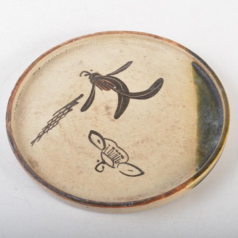 美濃焼 織部焼 飾り皿 石皿 行灯皿 C 6540の通販｜thasniri.com