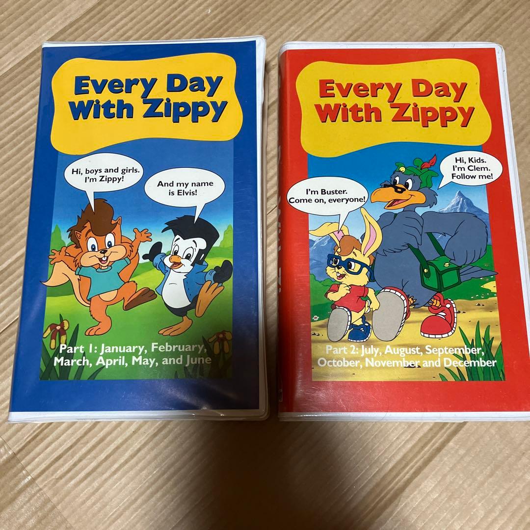 Every Day With Zippy パート1 & 2 VHS - メルカリ