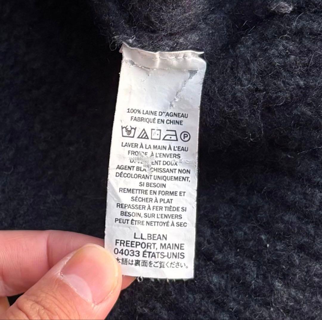 トップス L.L.Bean henry neck wool knit 90s